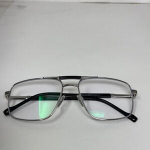 RB PILOT silver-colored eyeglass frame for men